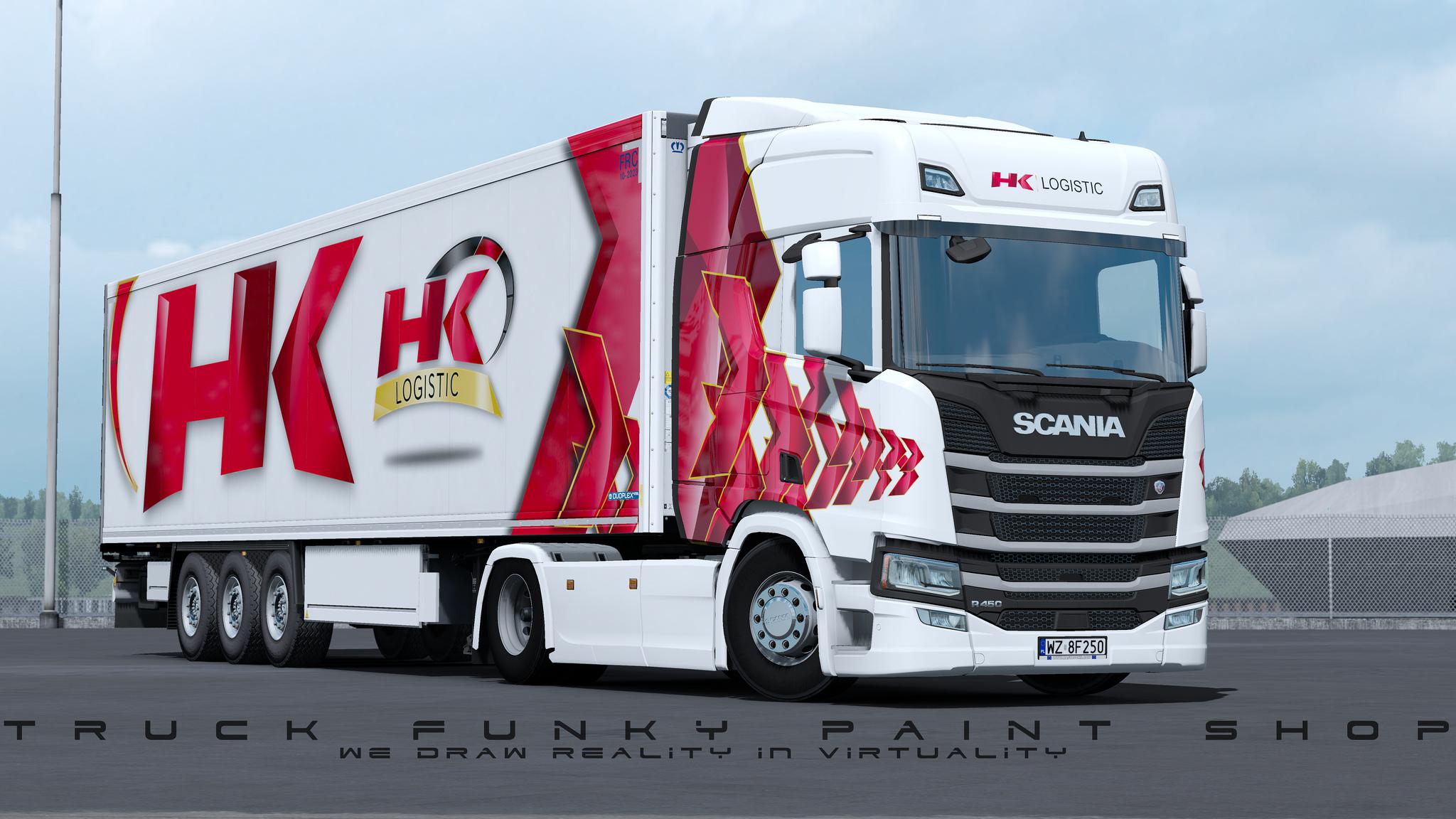 Skin HK Logistic PL for Scania R NextGEN v1.0 1.34.x