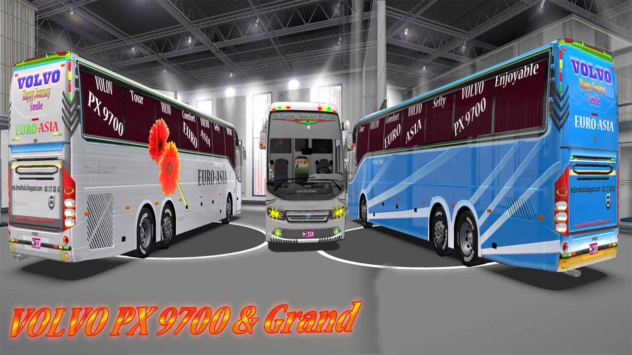 Volvo seater PX 9400 or sleeper PX 9700 grand bus skin v1.0