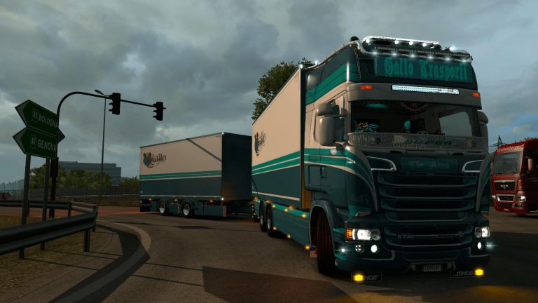 Scania R730 Gallo Trasporti combo skin 1.34 - Allmods.net