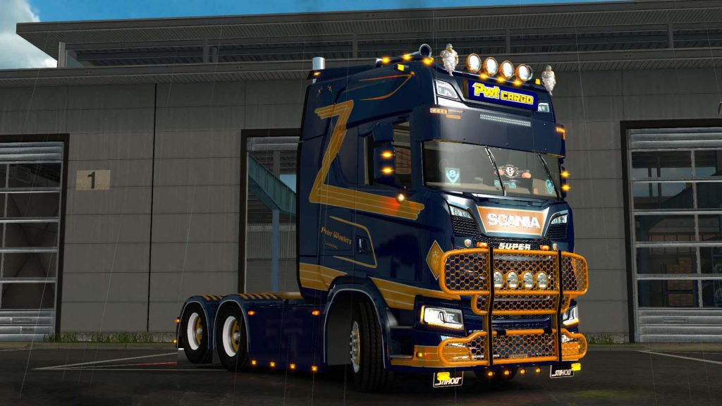 Skin PWT Cargo for Scania S + Lightbox v 1.0 - Allmods.net