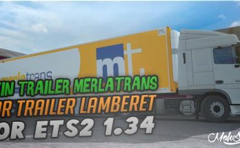 Trailer Lamberet - Skin - Merla Trans - ETS2 1.34