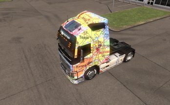 Skin Map of Russia for Volvo FH 2012 1.34.x