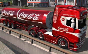 Coca Cola Scania + Trailer Skins v1.0 1.35.x