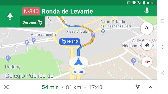 Navigation Voice of Google Maps in Spanish (Latin) 1.35.x