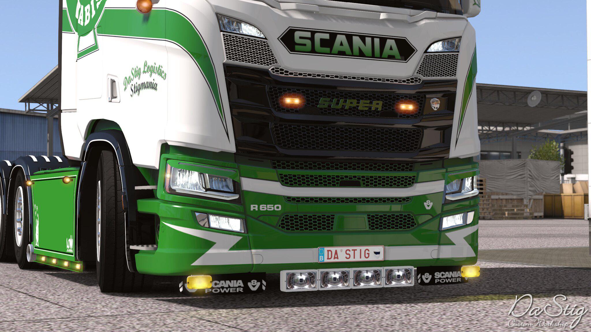 Painted Engine Badges for Scania Next Gen v1.0