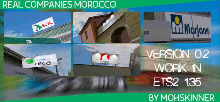 Real Companies Morocco v 0.2 - ETS2 1.35 - Allmods.net