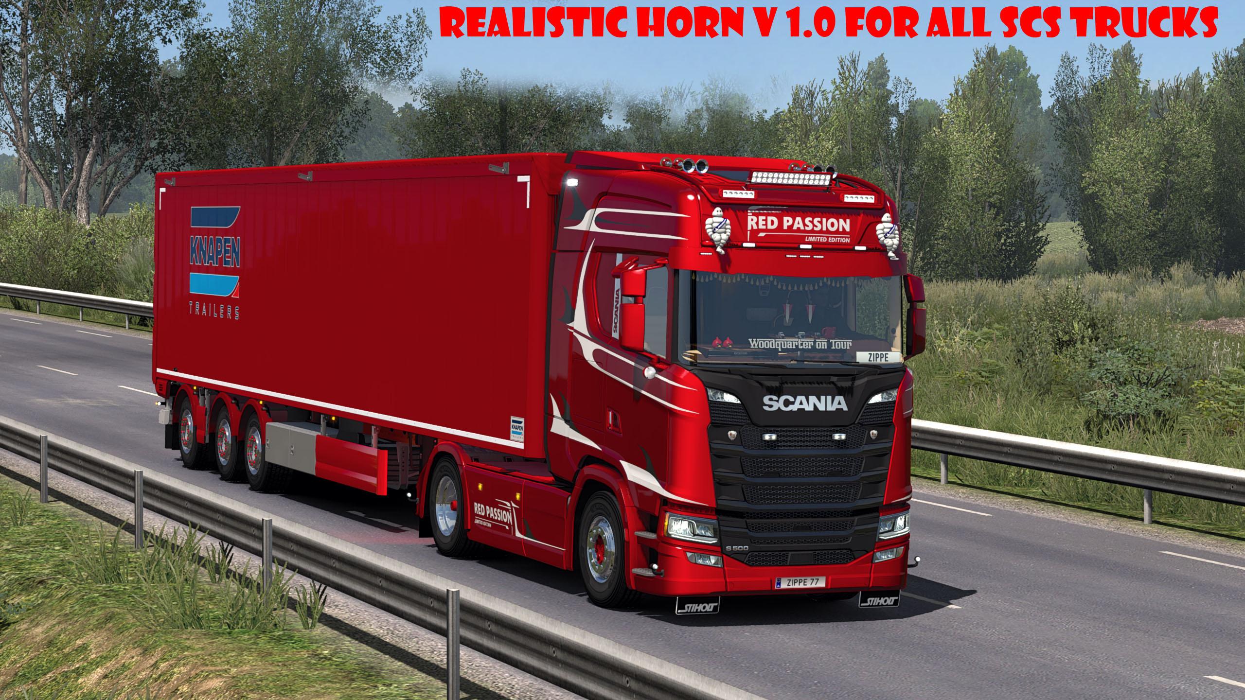 Realistic Horn v1.0 For All SCS Trucks