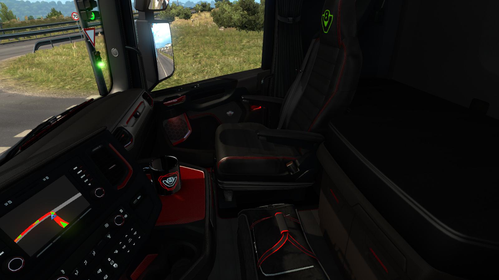 Scania 2016 R & S Red Black Lux Interior 1.35.x