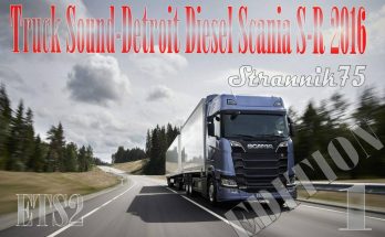 Truck Sound Detroit Diesel Scania S-R 2016 v1.0