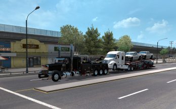 Truck transporter wrecker loads 1.35