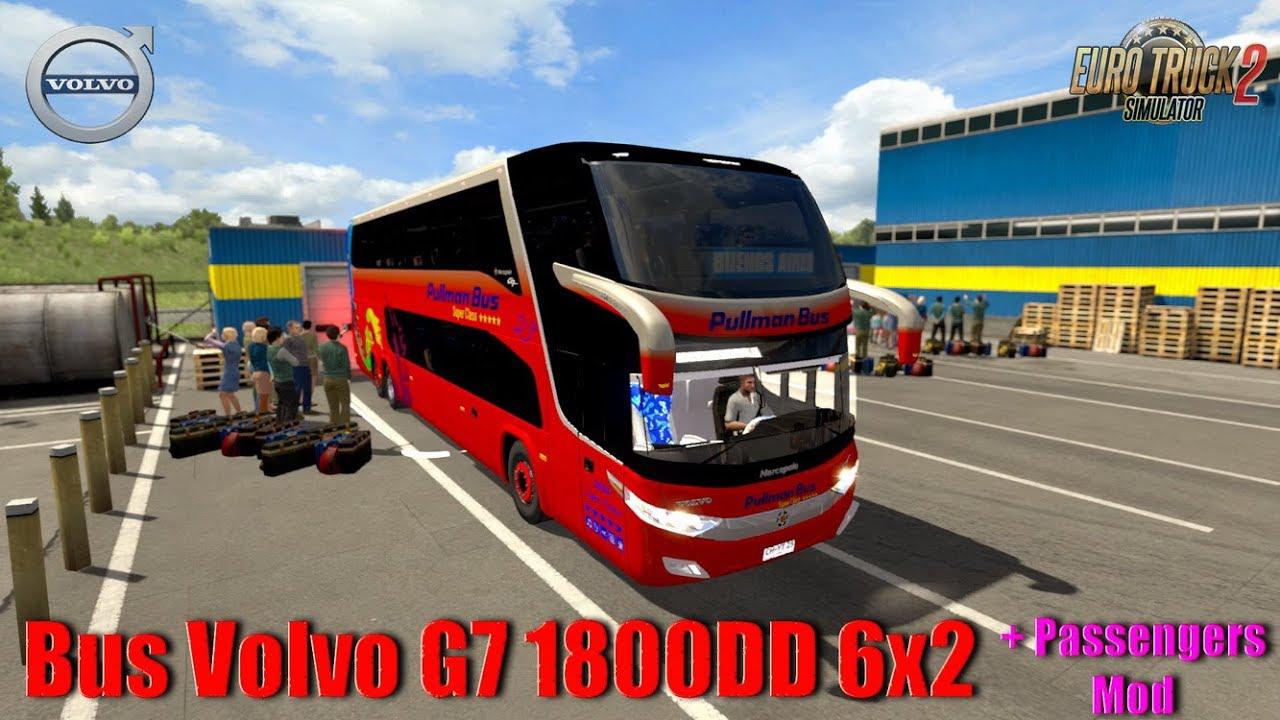 Bus Volvo G7 1800DD 6x2 + Passengers Mod v1.0