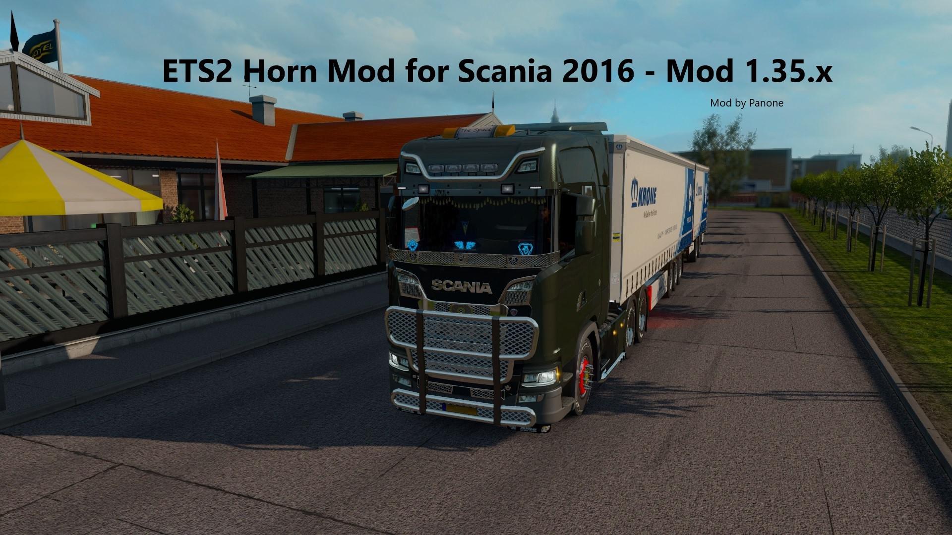 Horn Mod for Scania 2016 - ETS2 1.35 v1.0