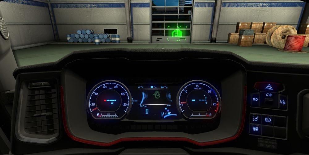 BLUE DASHBOARD FOR SCANIA S NEXT GEN 1.35