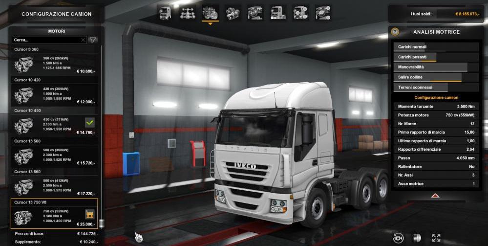 750 HP Engines for SCS Trucks 1.35.x