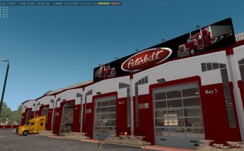 Large garage Peterbilt