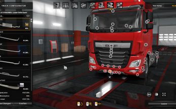 Bottom slots for DAF XF euro 6 v1.3