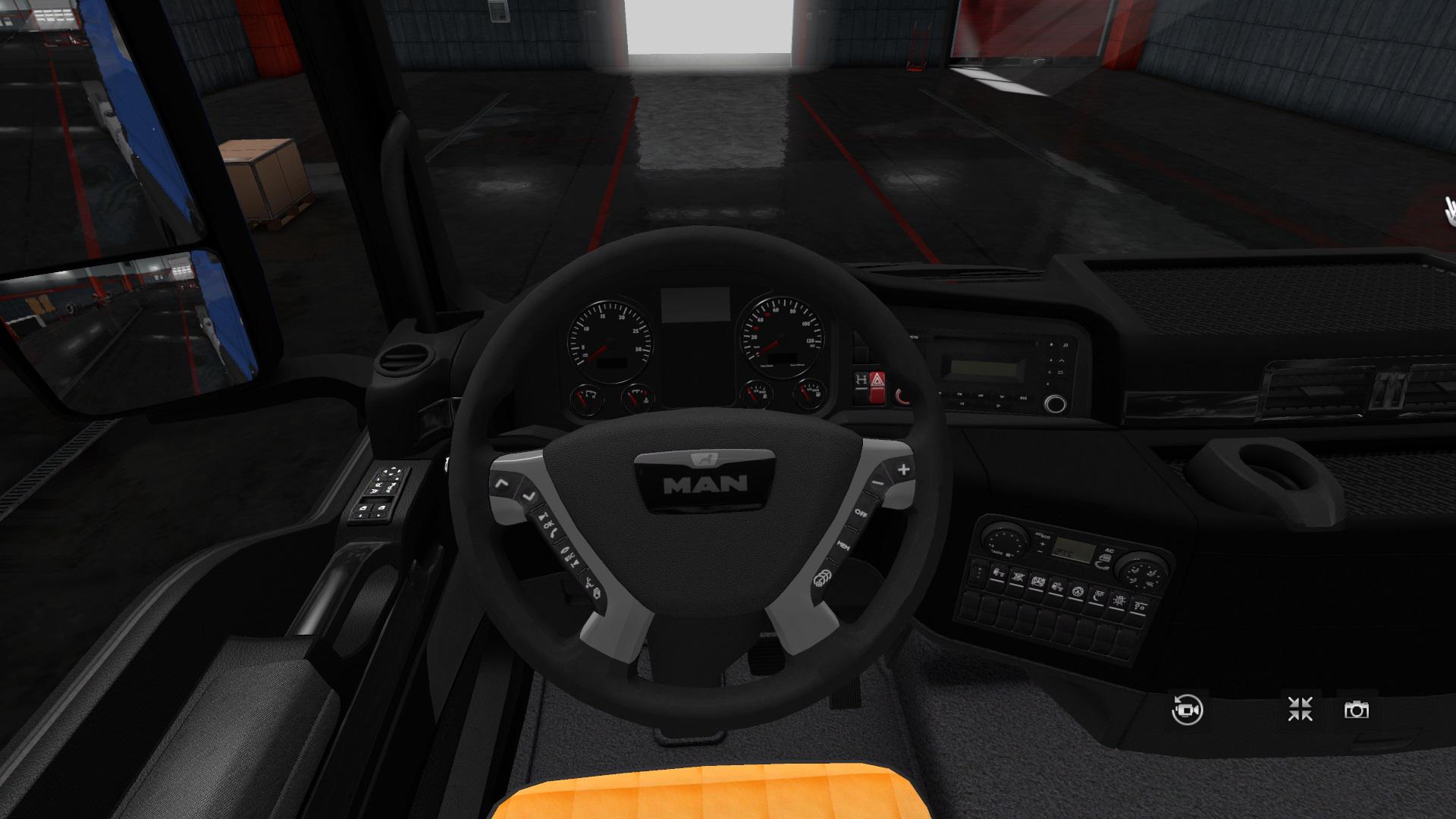 Changes in the interior MAN TGX Euro 6 Blue 1.35.x - Allmods.net