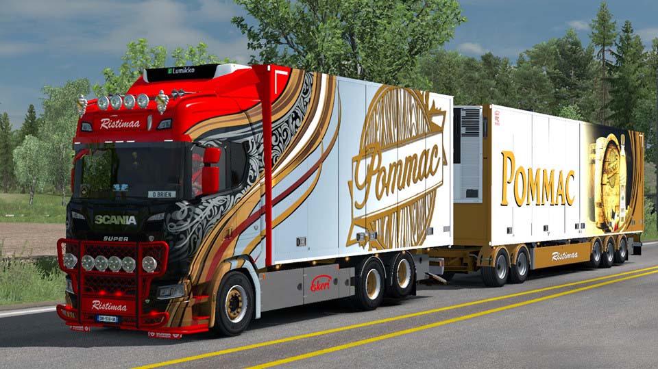 Ristimaa Next Gen Scania S + Tandem Skin v1.0