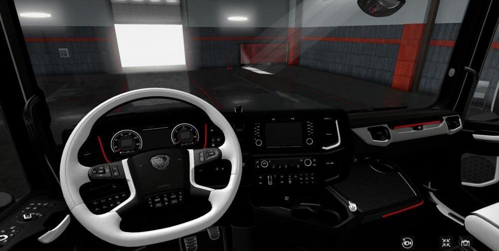 Scania 2016 Black and White Interior 1.35.x