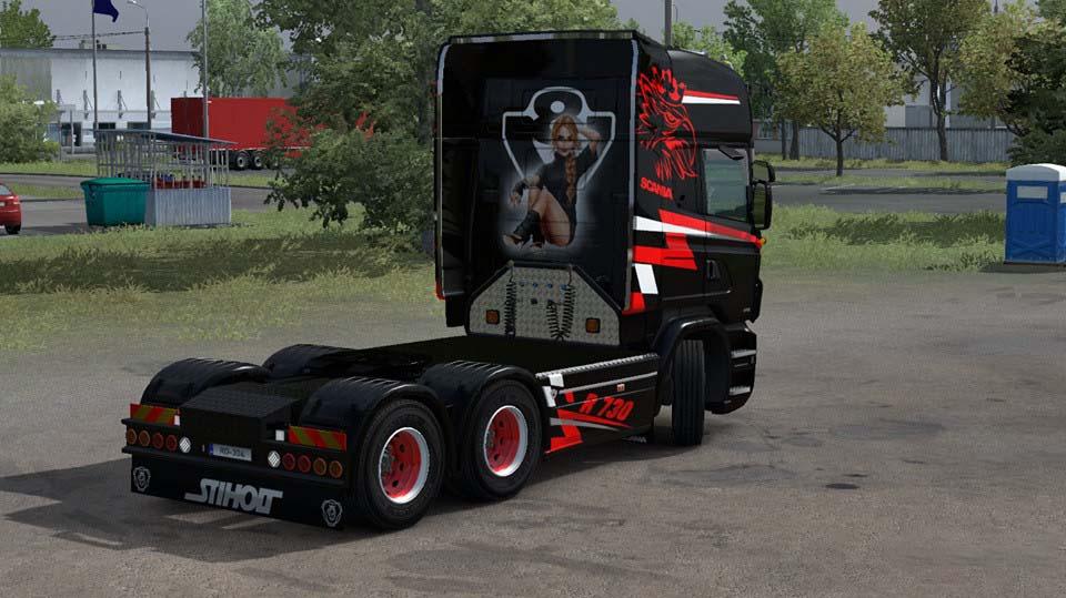 Scania RJL Red Griffin Skin v1.0