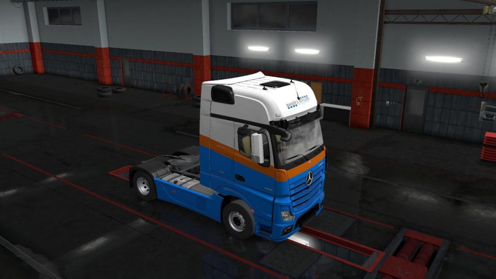 SKIN bakker & schilder – Mercedes New actros – ETS2 1.35.x