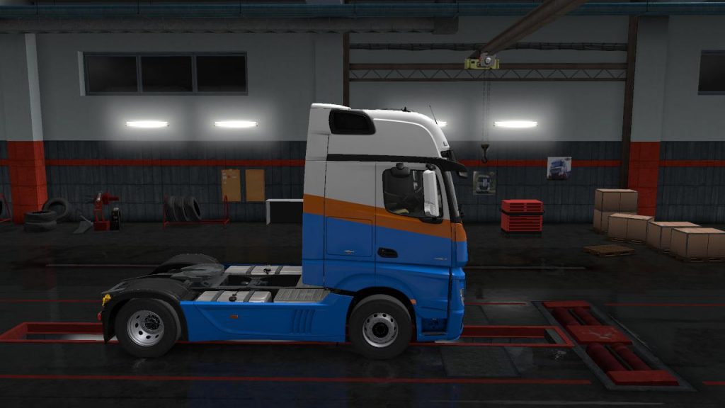 SKIN bakker & schilder – Mercedes New actros – ETS2 1.35.x