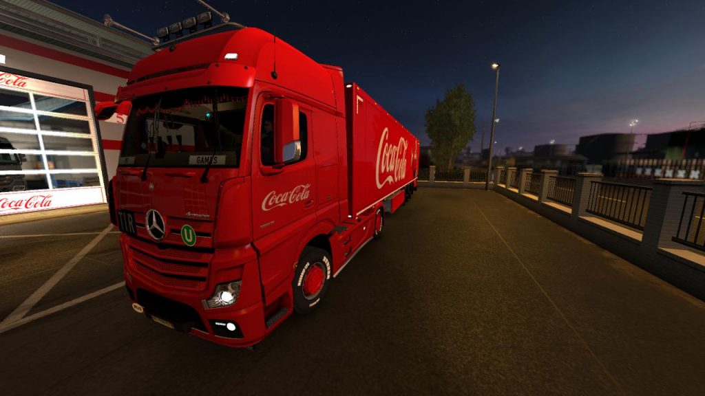 Coca cola for mercedes new actros by hf games skins 1.35