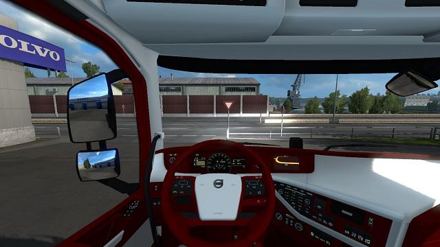 Volvo FH12 Red and White Interior v1.0