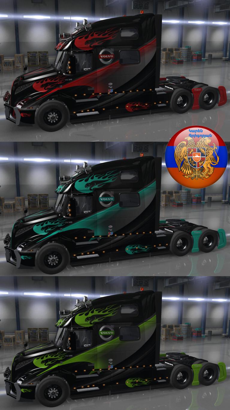 Volvo Truck Vnl Skin Pack Panther Carbon Allmods Net