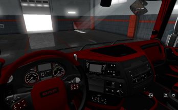 DAF XF 106 RED BLACK EXCLUSIV INTERIOR v1.0