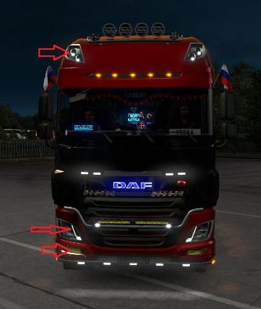 DAF XF Euro Angel Eyes 1.35.x ets2