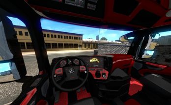 Mercedes Actros MP4 Red Interior Dashboard 1.35.x