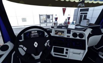 Renault T Black White Interior v1.0