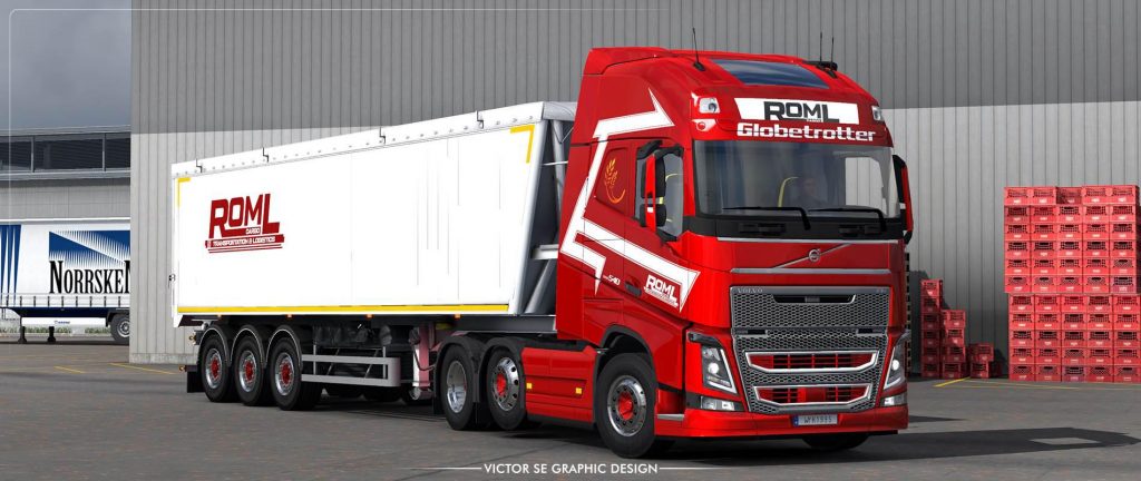 ROML Cargo Volvo FH4 and Bodex KIS 3 Skinpack v1.0
