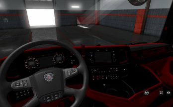 SCANIA NEXT GEN RED BLACK INTERIOR V8 v1.0