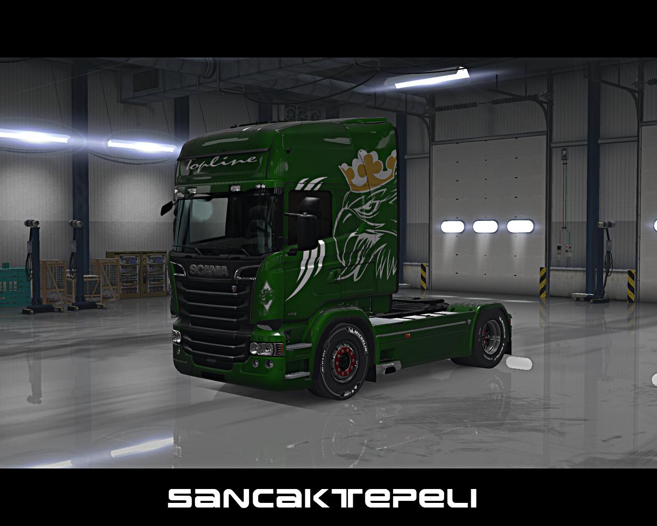 Rusty Rjl Skin Scania RJL RS Metallic Griffin Skin 1.36 - Allmods.net