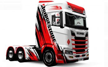 Scania S BRIDGESTONE skin v1.0