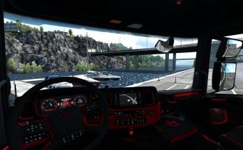 Scania S&R CMI Black & Red Interior v1.0