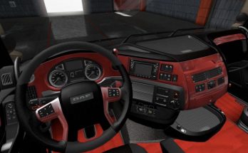 DAF E6 Red Wood Interior 1.36.x