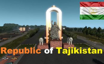 Map of the Republic of Tajikistan v1.0 1.36.x