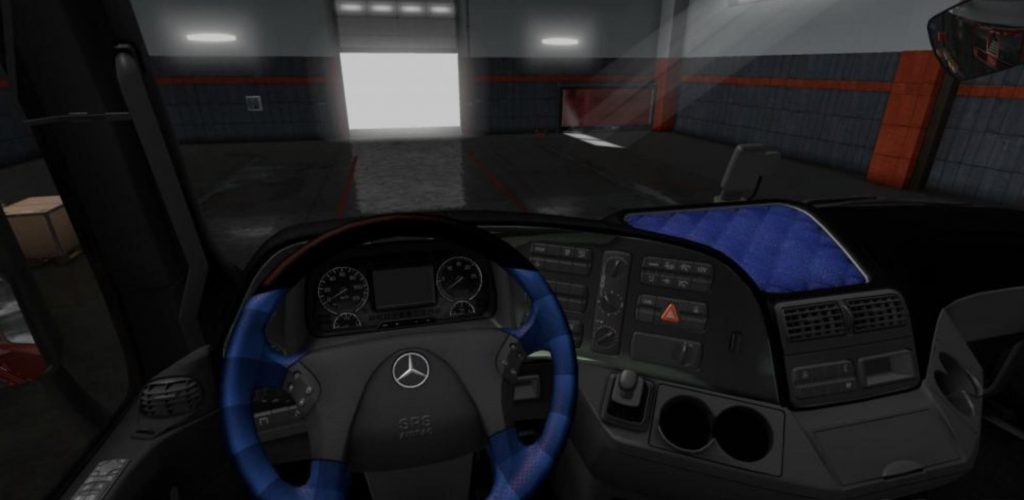 Mercedes Actros MP3 Black - Blue Interior 1.36.x