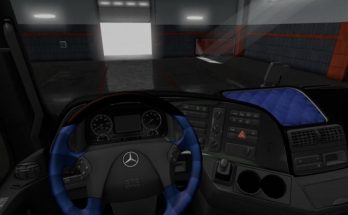 Mercedes Actros MP3 Black - Blue Interior 1.36.x