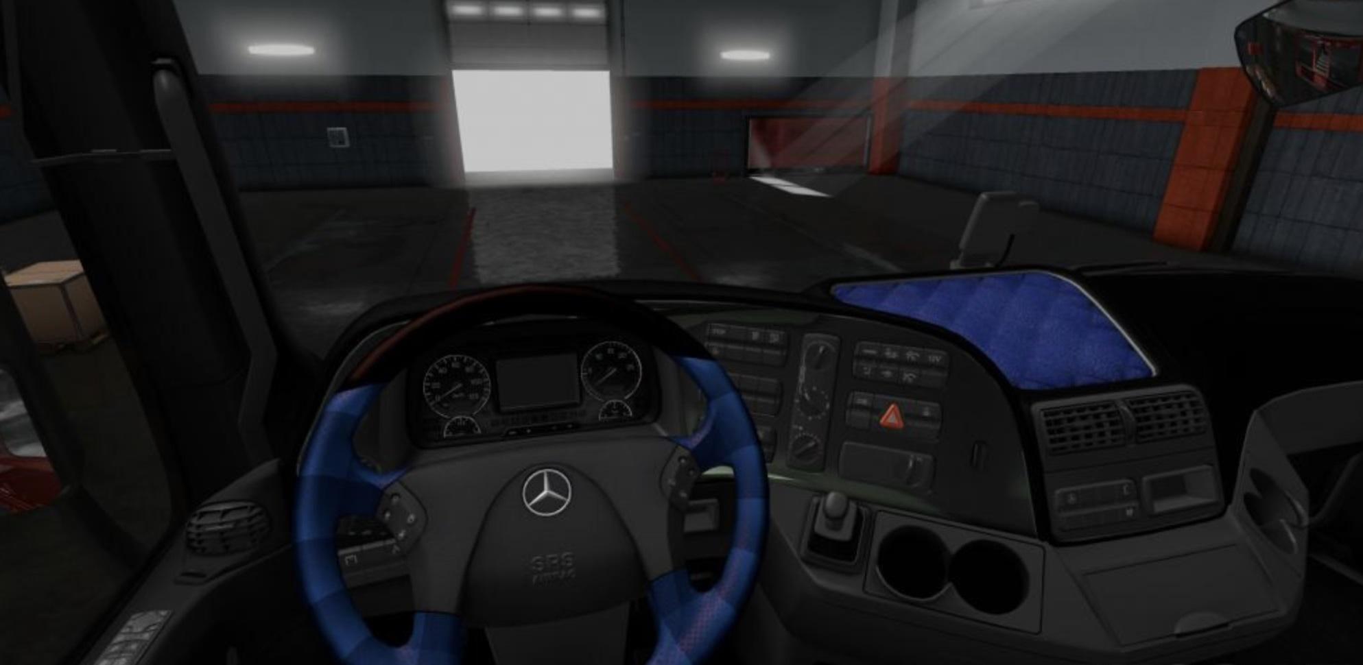Interior Blue Mercedes ETS 2