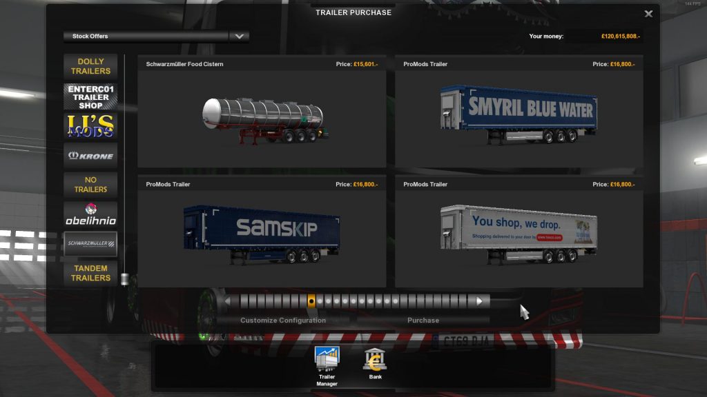 ProMods 2.42 Schwarzmuller Skinned Own Trailer TMP v1.0