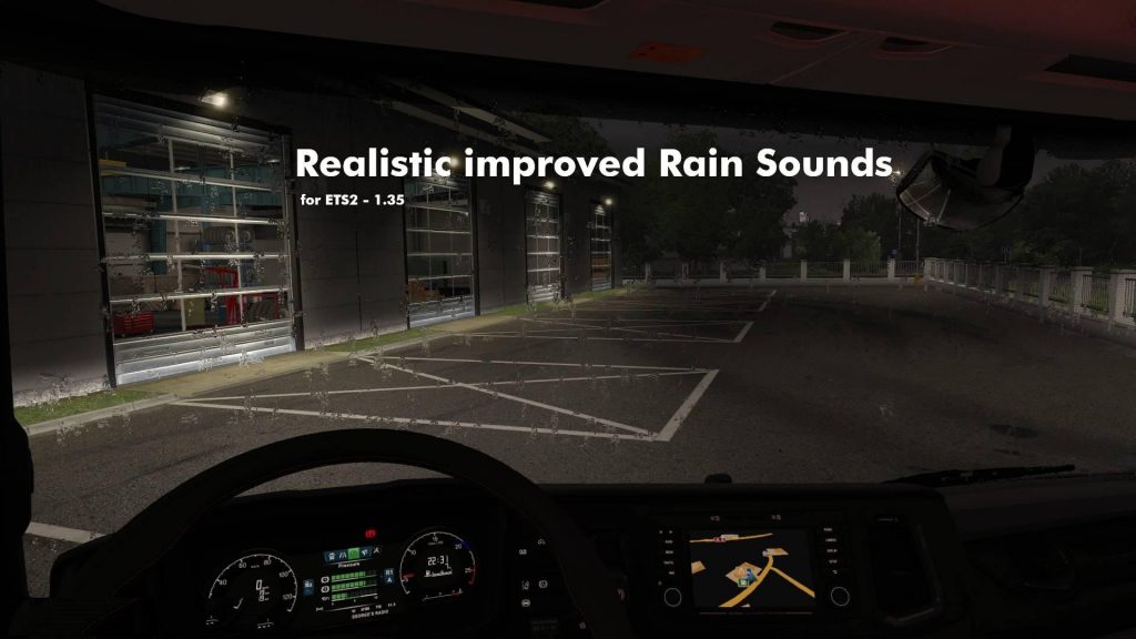 Realistic Improved Rain Sounds - ETS2 1.35 & up