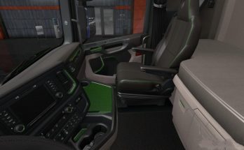 Scania 2016 S & R Black - Green Interior 1.36.x