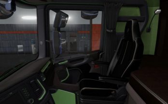 Scania S & R Black - Green Interior 1.36.x