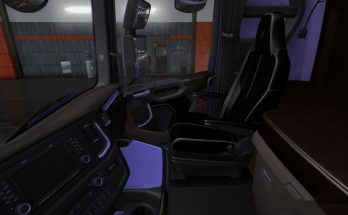 Scania S & R Black - Purple Interior 1.36.x