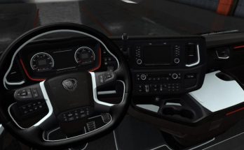 Scania S & R Black - White Interior 1.36.x