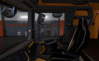 Scania S & R Black - Yellow Interior 1.36.x